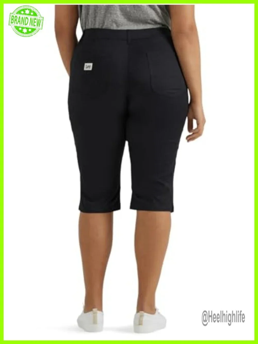 Plus Size Ultra Lux Comfort Flex-to-go Utility Skimmer Capri Pant